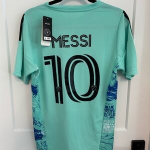 Mint Green Soccer Jersey with Black Accents